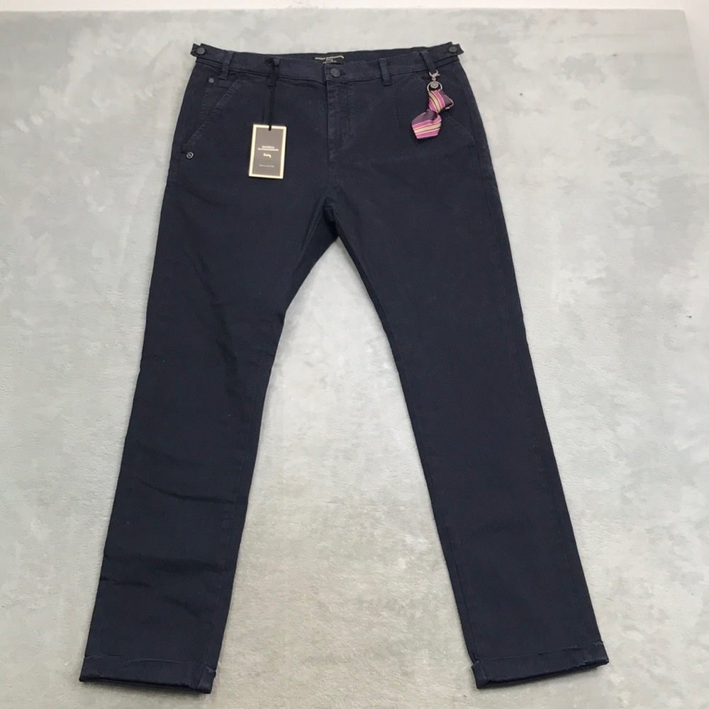 Danielle Alessendrini Men's Navy Blue Limited Edition Pants Size 32 New